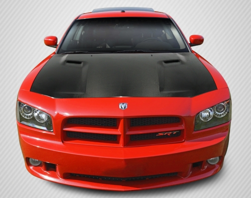 Carbon Fiber Challenger Style Hood 06-10 Dodge Charger Carbon Fiber Challenger Style Hood 06-10 Dodge Charger